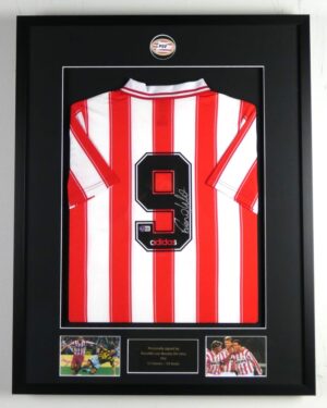 PSV: Ingelijst thuisshirt 1994-1995 Gesigneerd door Ronaldo (Incl. certificaat)