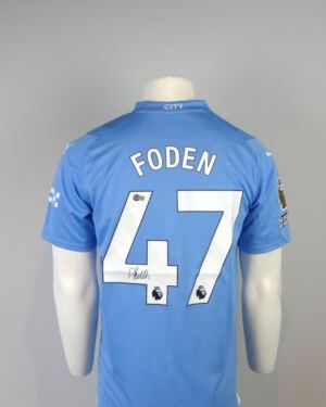 Manchester City thuisshirt 2023-2024 Gesigneerd door Phil Foden (Incl. certificaat) Maat - L