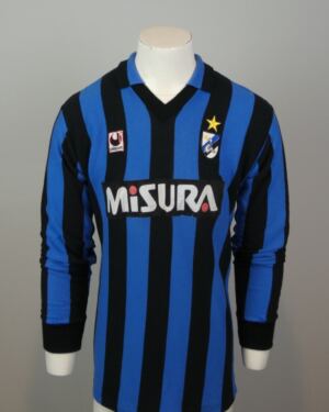 Inter Milaan (wedstrijd gedragen) gesigneerd thuisshirt 1988-1989 Ramón Diaz   maat -  XL