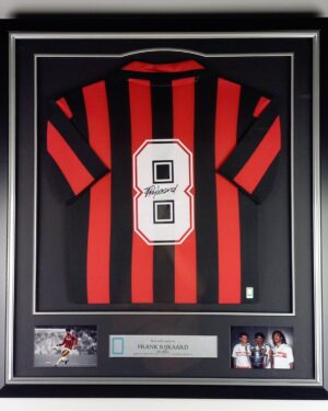 AC Milan: Ingelijst thuisshirt Gesigneerd door Frank Rijkaard (Incl. certificaat)