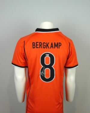 Nederland thuisshirt WK 1998 Gesigneerd door Dennis Bergkamp (Incl. certificaat) Maat - L